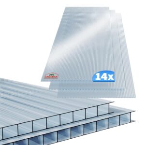 14x Polycarbonate Twin Wall Sheets | 4mm