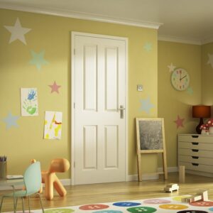 4 Panel Textured Interior Door, 762x1981x35mm